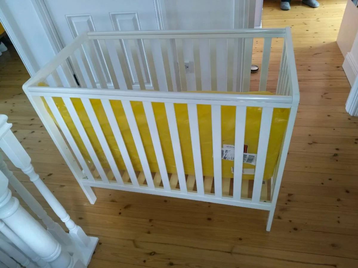 Cot and New mattress - Image 1