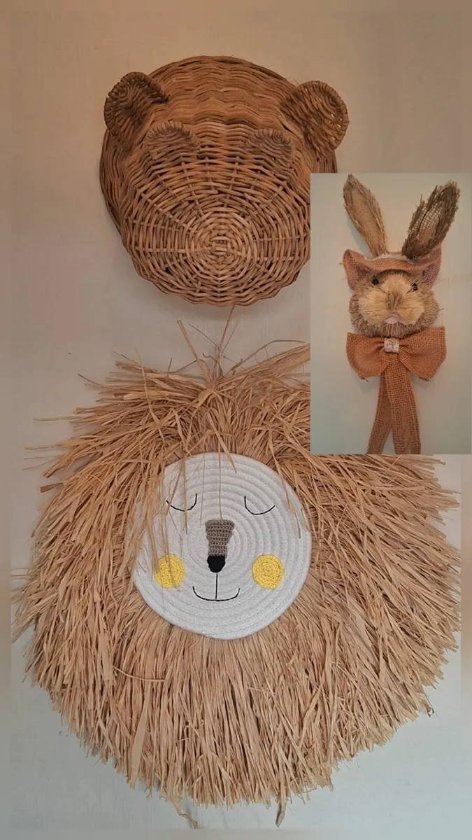 3 Decorative animals / childrens wall art - Image 1