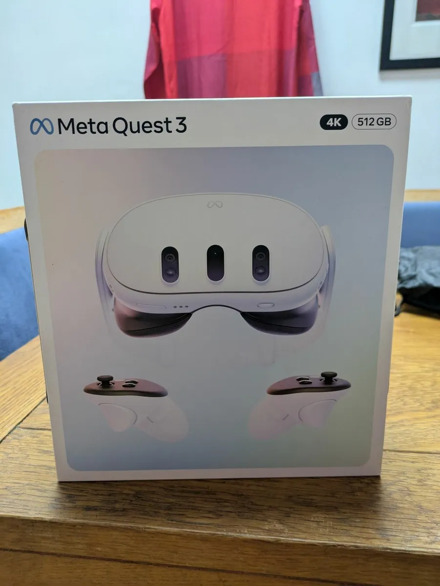 Meta Quest 3 VR Headset 512GB 4K Unopened - Image 1