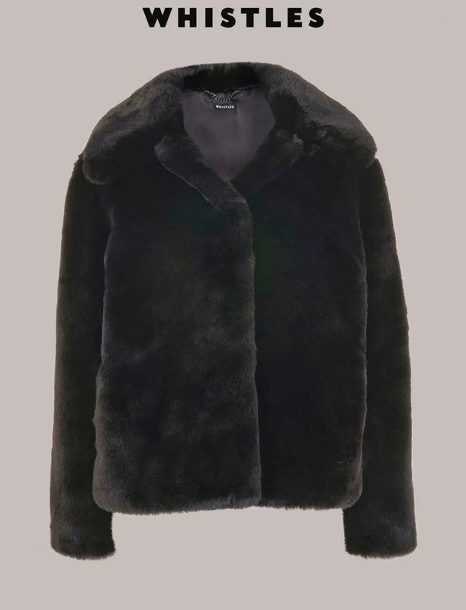 Whistles Faux Fur Jacket