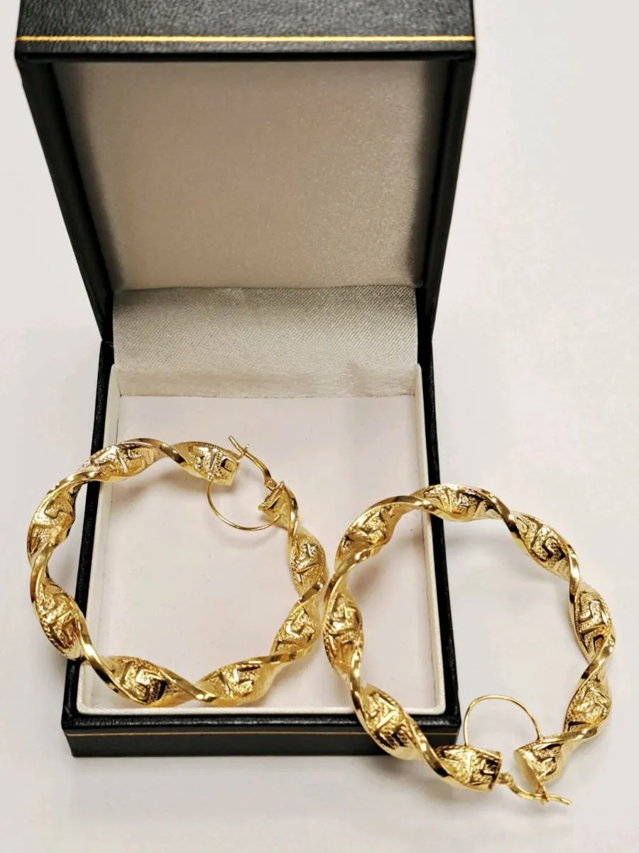 9K Gold Earrings 9CT - Image 1