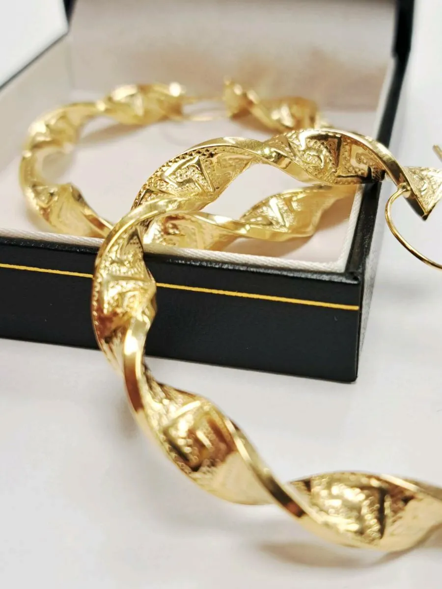 9K Gold Earrings 9CT - Image 2