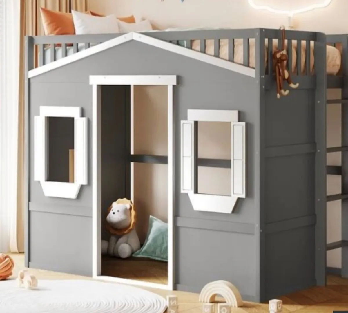 Kids mid sleeper house bed - Image 1