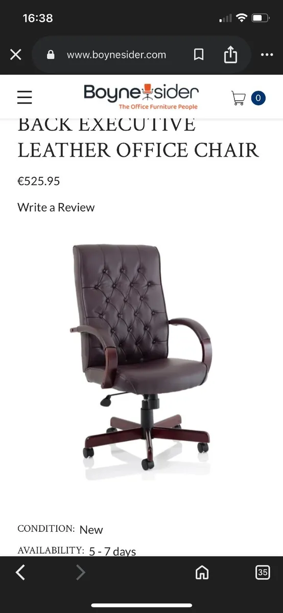Leather Desk chairs - Image 1