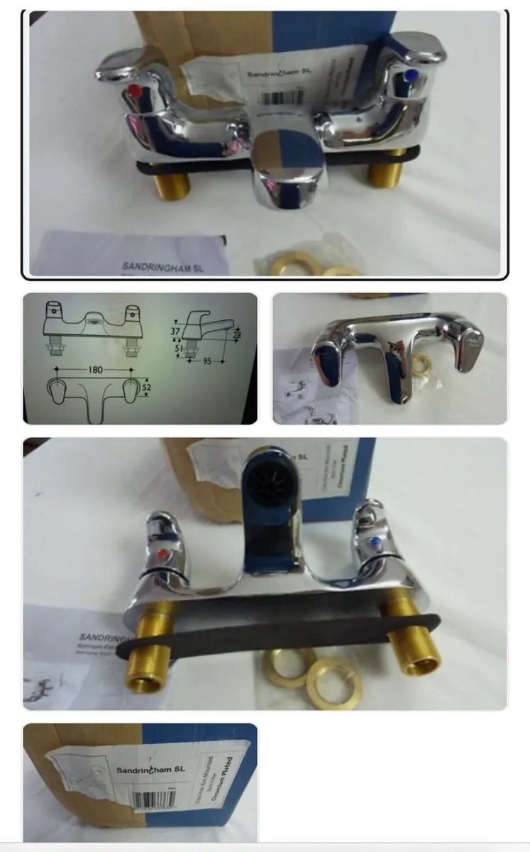 Armitage Shanks 2 Tap Bath Filler - Image 1