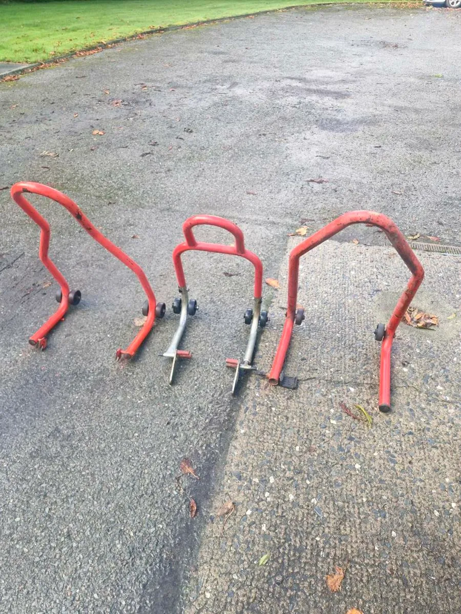 3 x Motorbike Race Paddock stands - Image 2