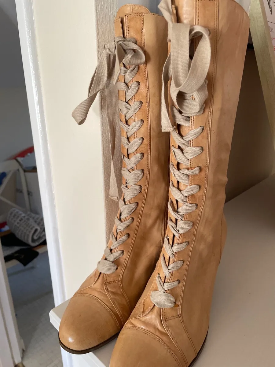 NINE WEST Vintage Leather Boots - Image 1