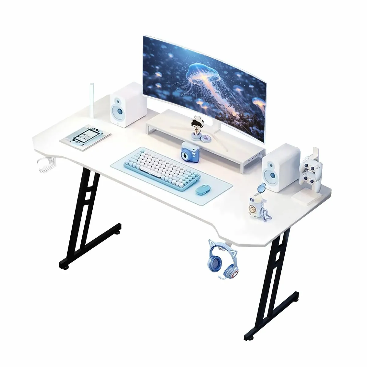 Gaming Desk 120 x 60cm Large Computer Table PC for - Image 1