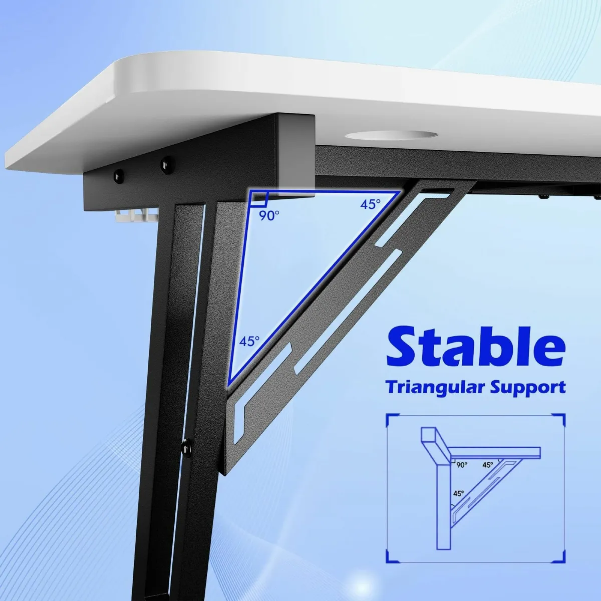 Gaming Desk 120 x 60cm Large Computer Table PC for - Image 4