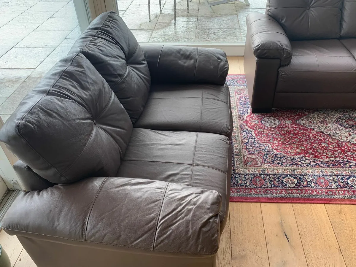 2 x 2 nr sofas - Vinyl, Black, Waterford area - Image 2