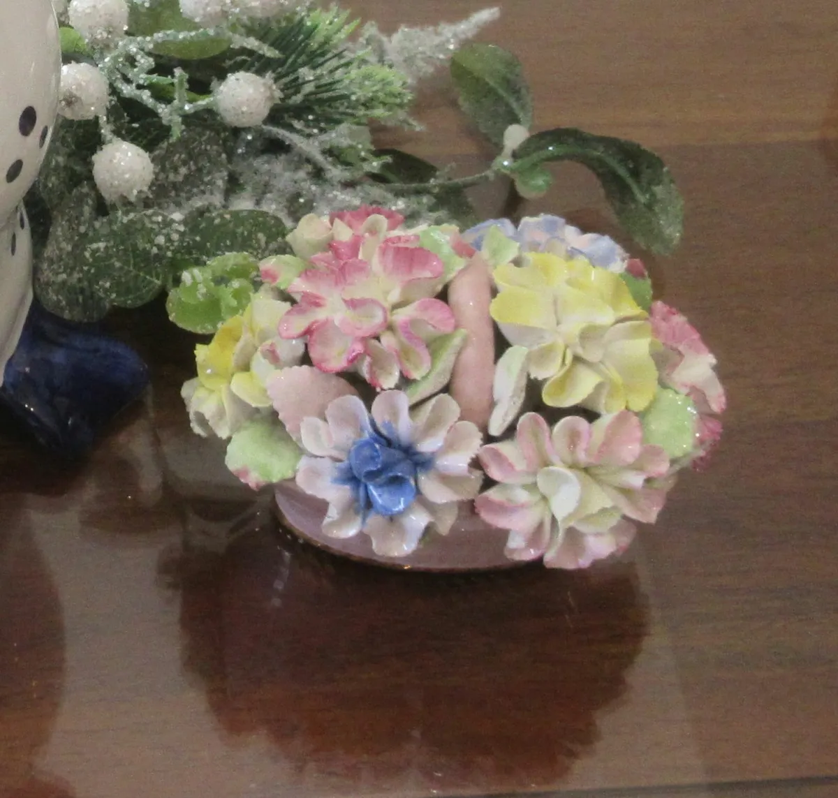 vintage ornment flowers Duck cottage gifts  unique - Image 3