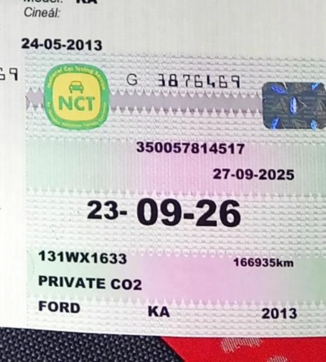 BRAND NEW NCT TILL SEPT 2026 -2013 Ford Ka Petrol - Image 1