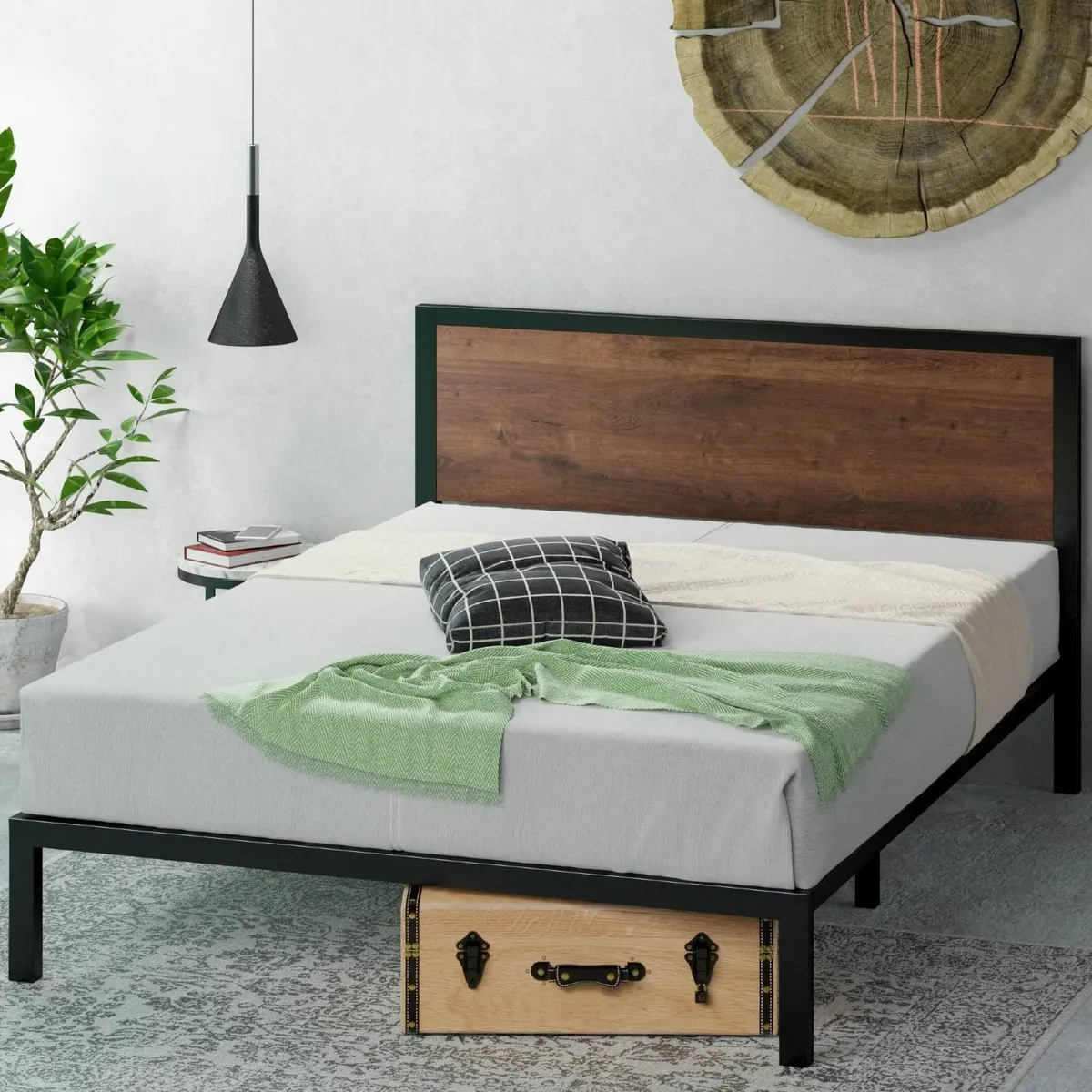 Mory Single Bed frame - 90x190 cm 30 Height Metal - Image 1