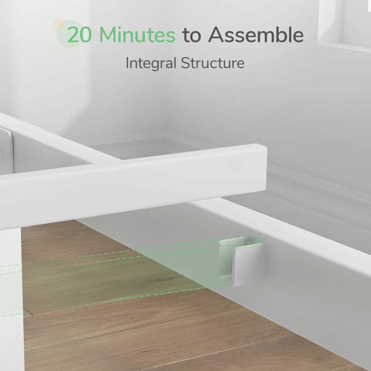 305cm Metal Small Double Bed Frame Platform Steel - Image 4
