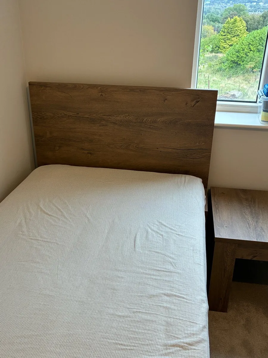 Single Bed Frame with Mattress and Bedding - Image 2