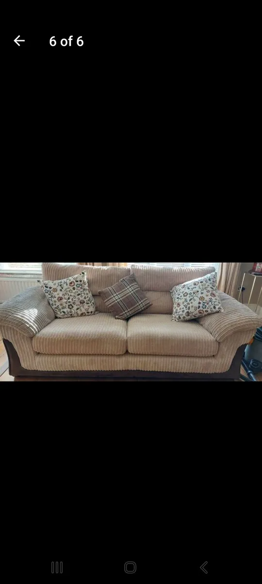 2 3 seater sofas - Image 1