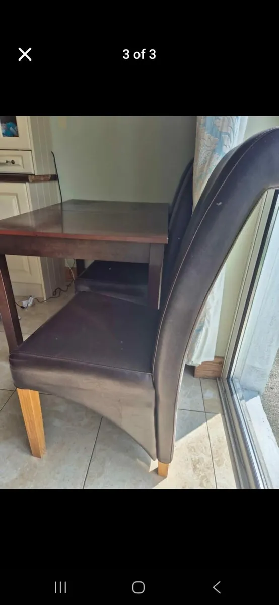 Kitchen table with 6 chairs - Image 3