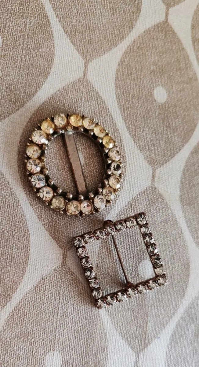 Vintage scarf ring and brooch - Image 4
