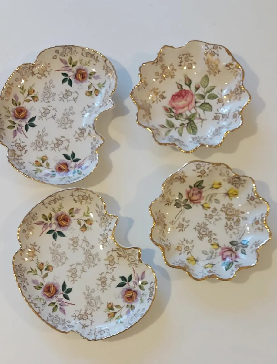 Vintage Old Foley china dishes. - Image 1