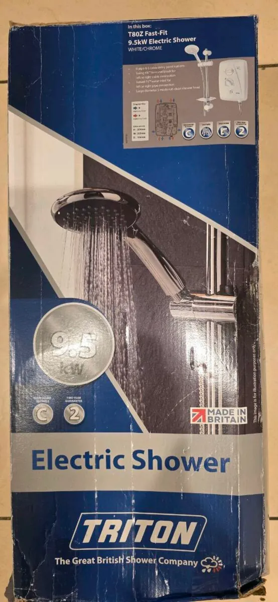 Electric Shower Triton T80Z 9.5KW - Image 1