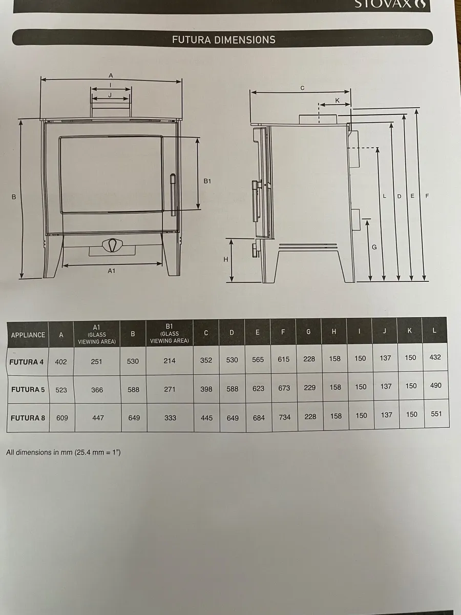 Ex-display Futura 4 Multi-fuel Stove - Image 4
