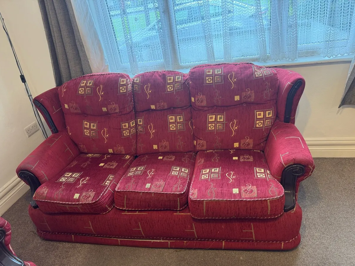 Suite of Furniture - Red - Image 2