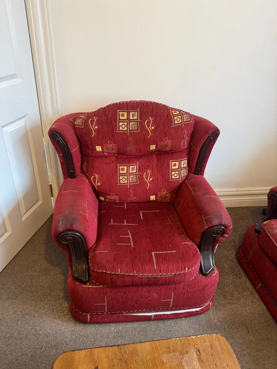 Suite of Furniture - Red - Image 3