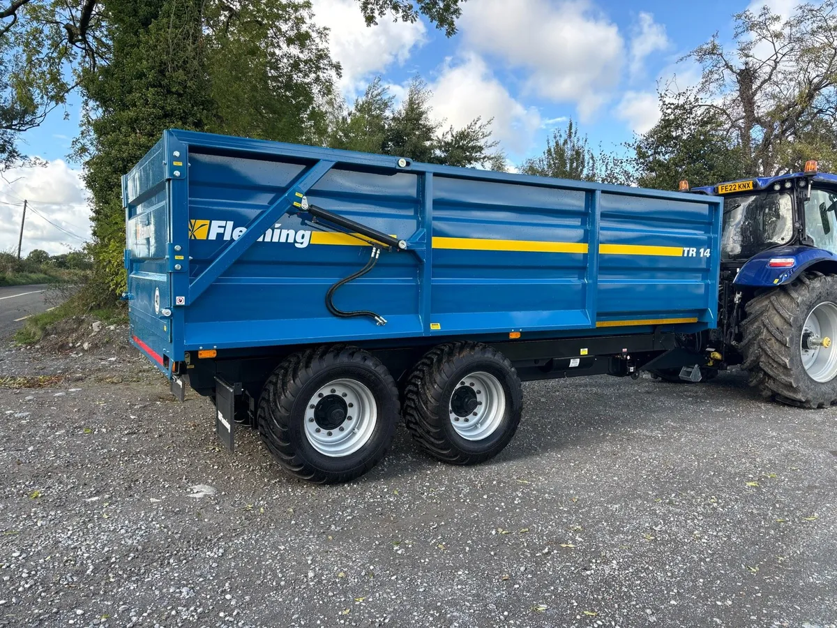 Fleming 18ft grain trailer - Image 1