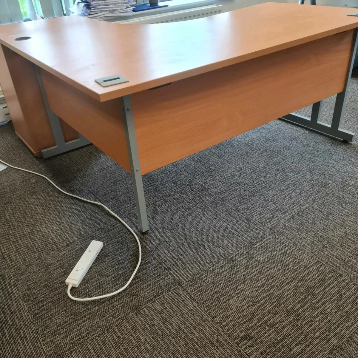 Beech managers corner office desk with - Image 3
