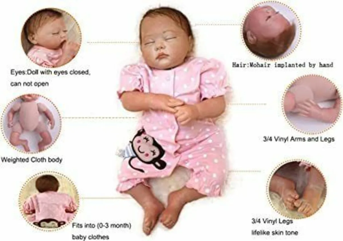 20" Real Looking Reborn Baby Doll - Image 3