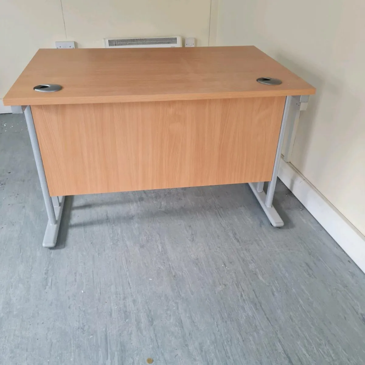 1200 mm beech office desk - Image 1