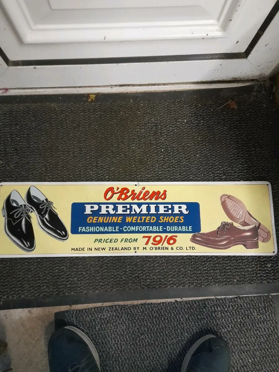 Vintage tin sign