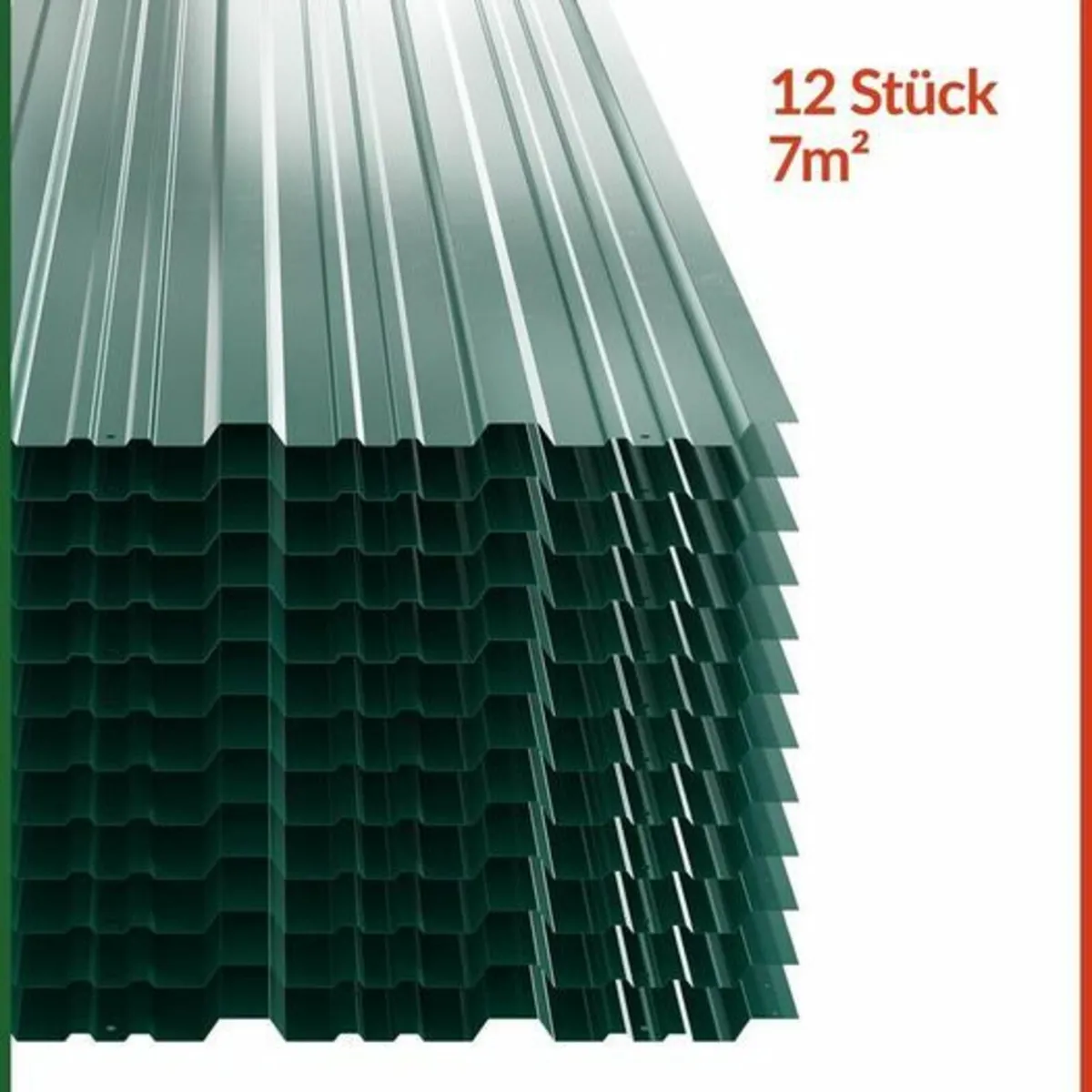 12 x Metal Roof Sheets - Image 2