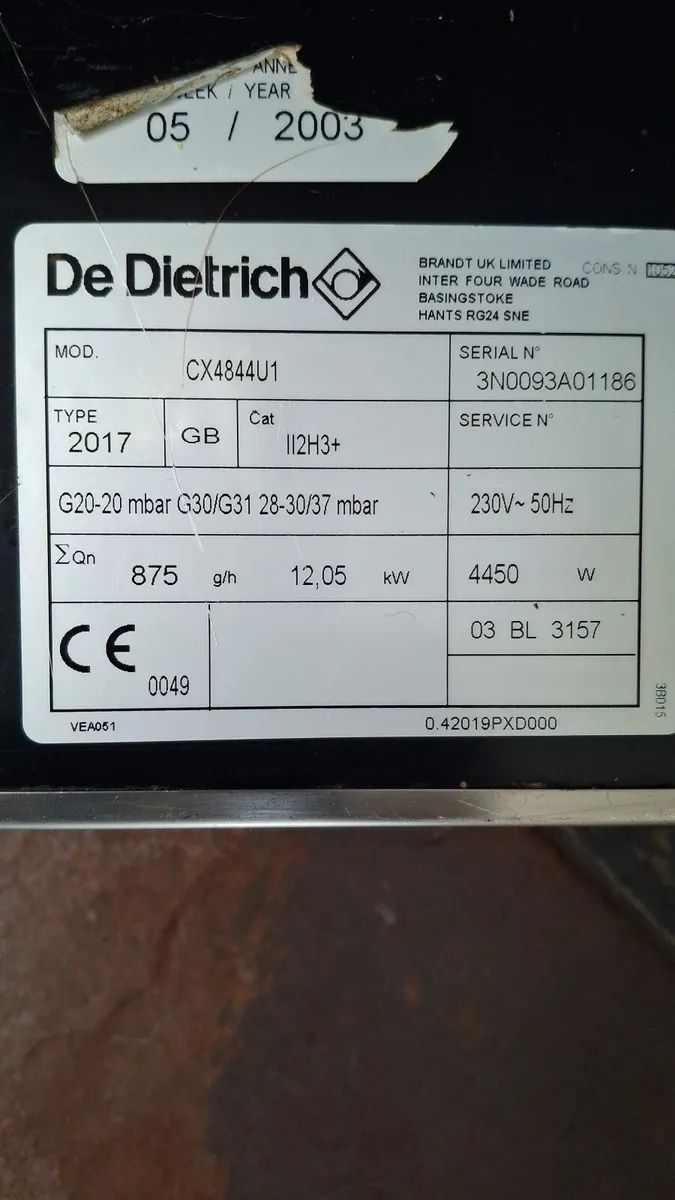 De Dietrich Range  Cooker. - Image 4