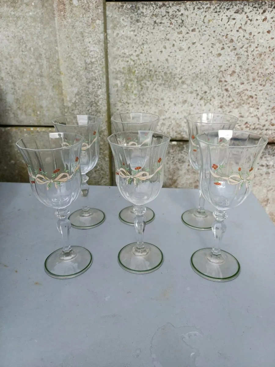 1980s Eternal Beau Wine Glasses - Image 2