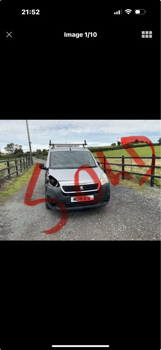 2018 Peugeot partner sliver 83k - Image 1