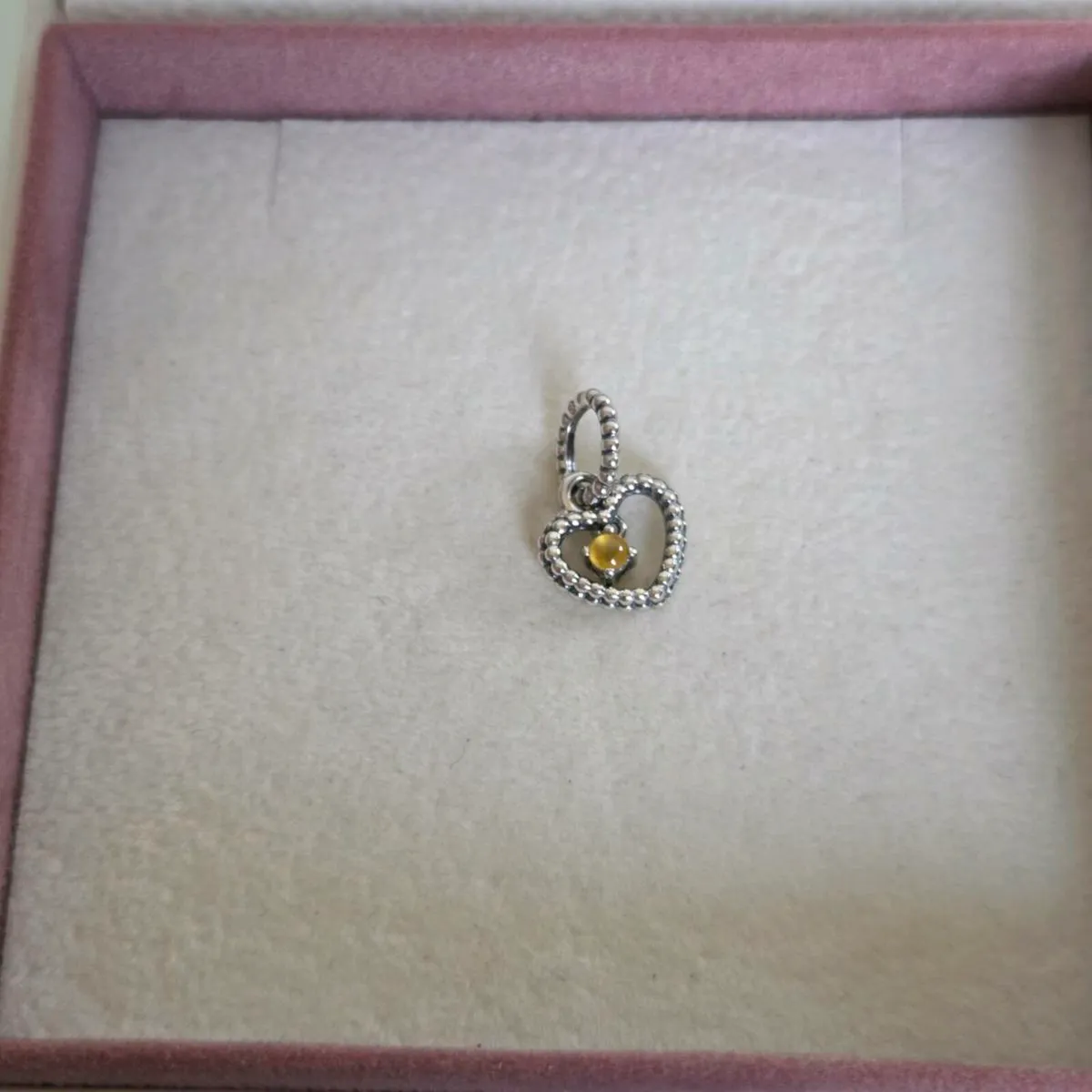 PANDORA CHARM DANGLE HEART - Image 1