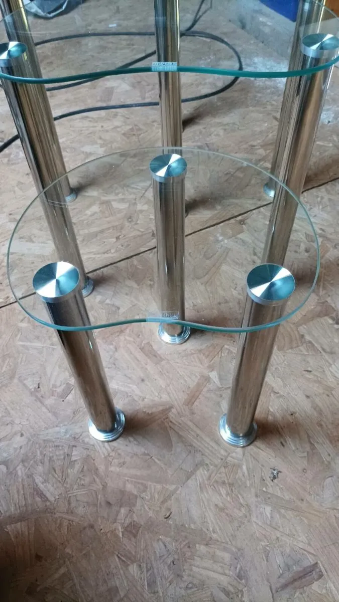 Glass nest of table's 3 - Image 4