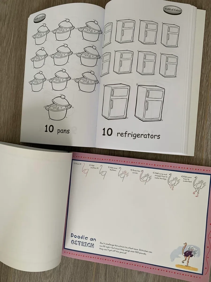BRAND NEW Colouring Book & Doodle Placemats - Image 2