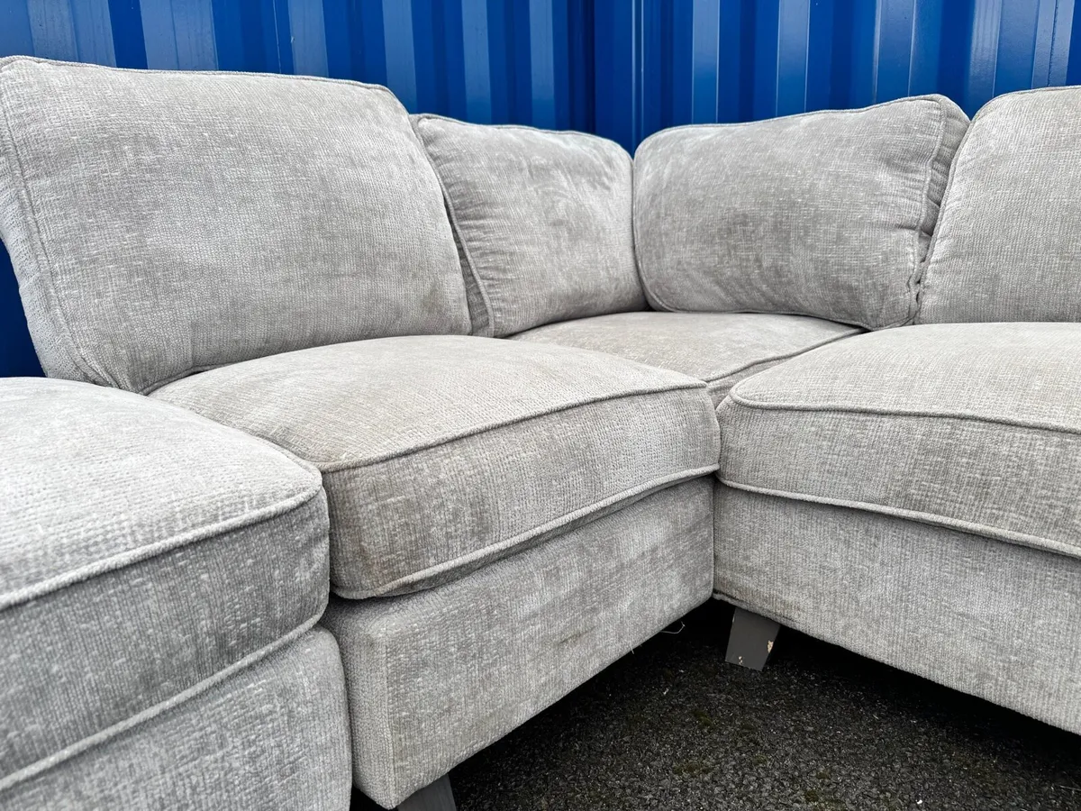 Cannes Corner Sofa Ex Display - Easy Clean Fabric - Image 4