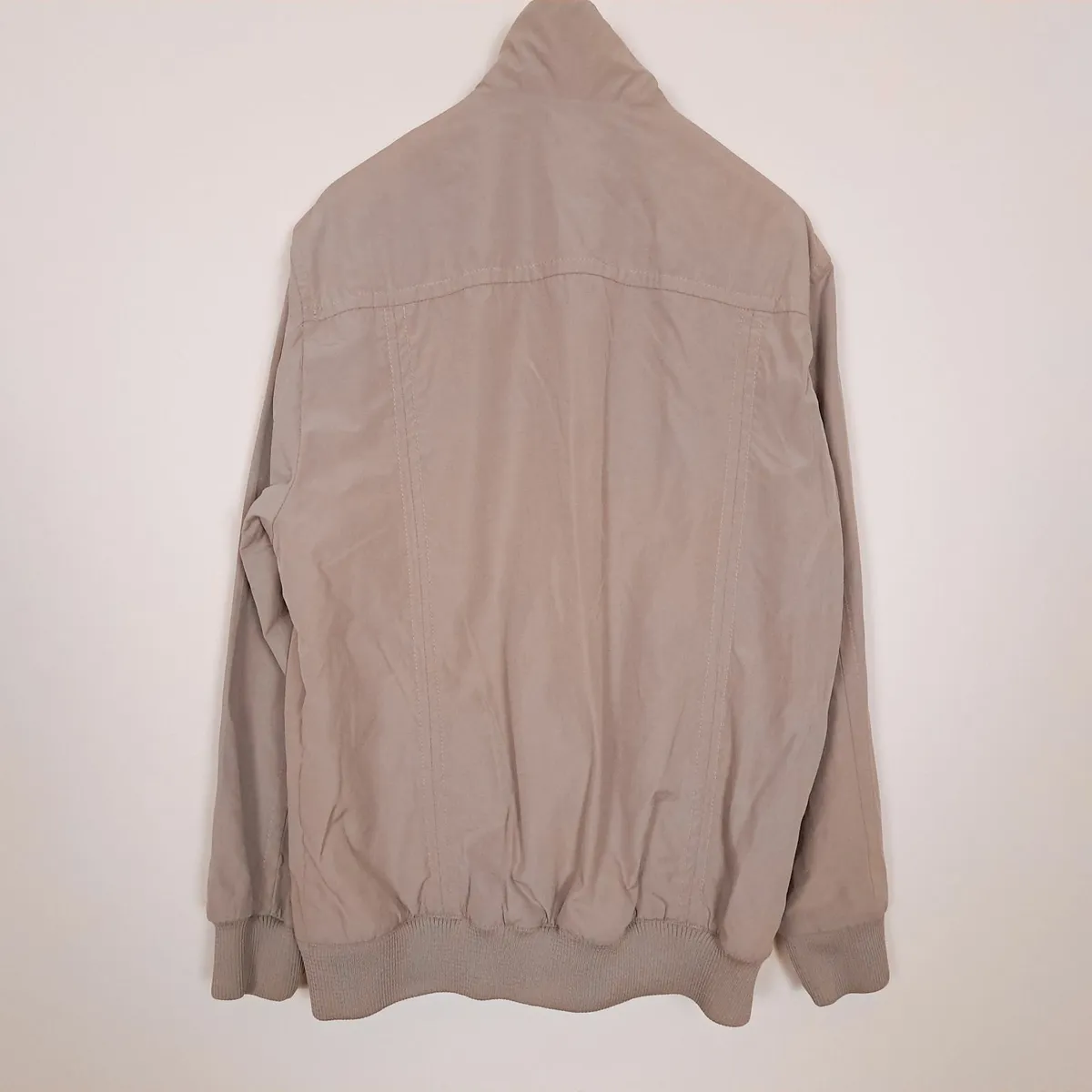 1880 Club Beige Grey Bomber Jacket Mens Boys S - Image 4