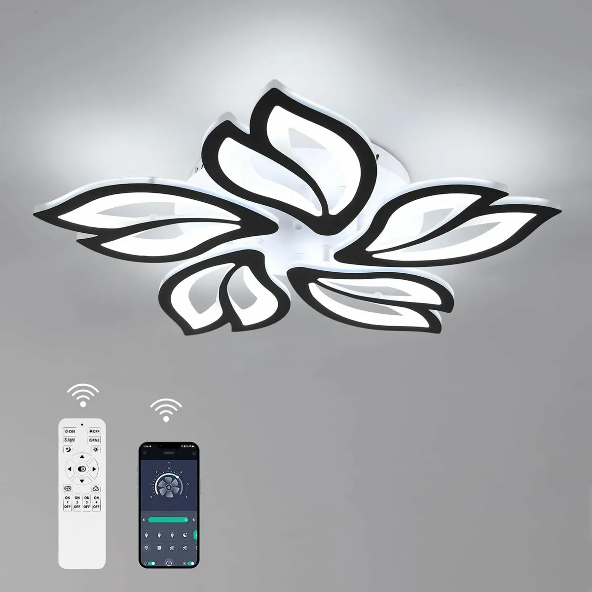 Modern Dimmable LED Chandelier Creative 5-Head Pet - Image 1