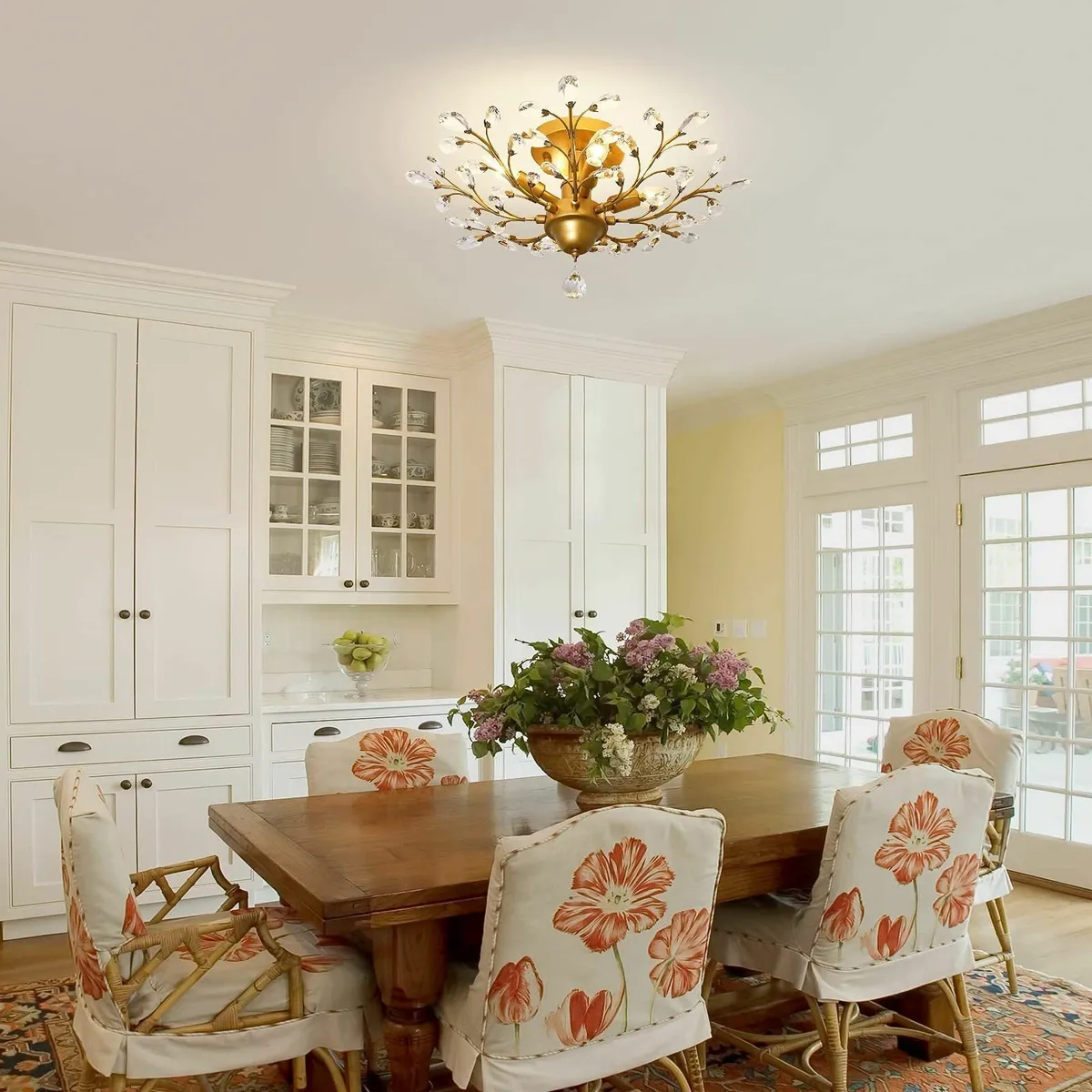 Vintage K9 Clear Crystal Chandeliers Ceiling Light - Image 2