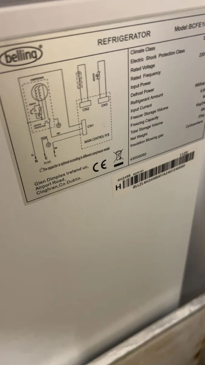 Belling freezer - Image 3