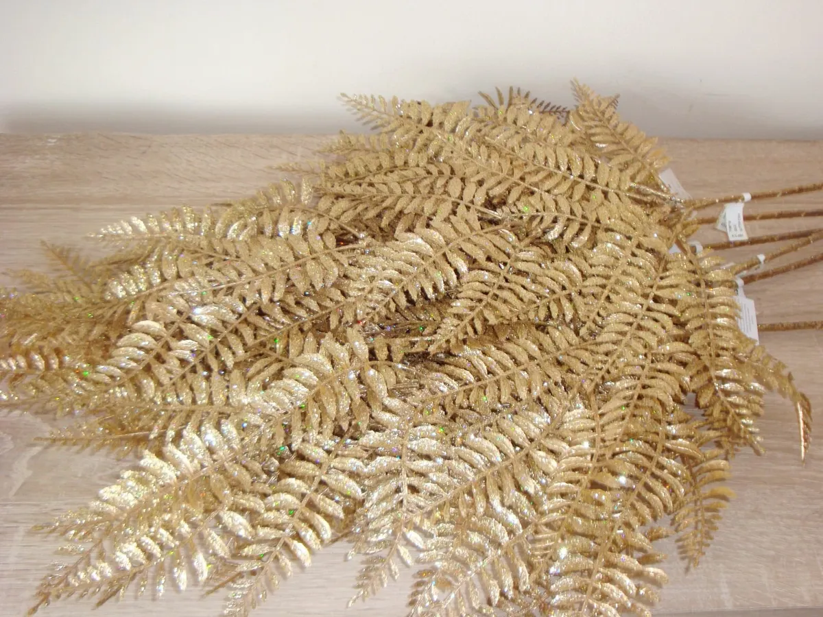 Gold glitter stems - set of 6 - NEW - Image 2