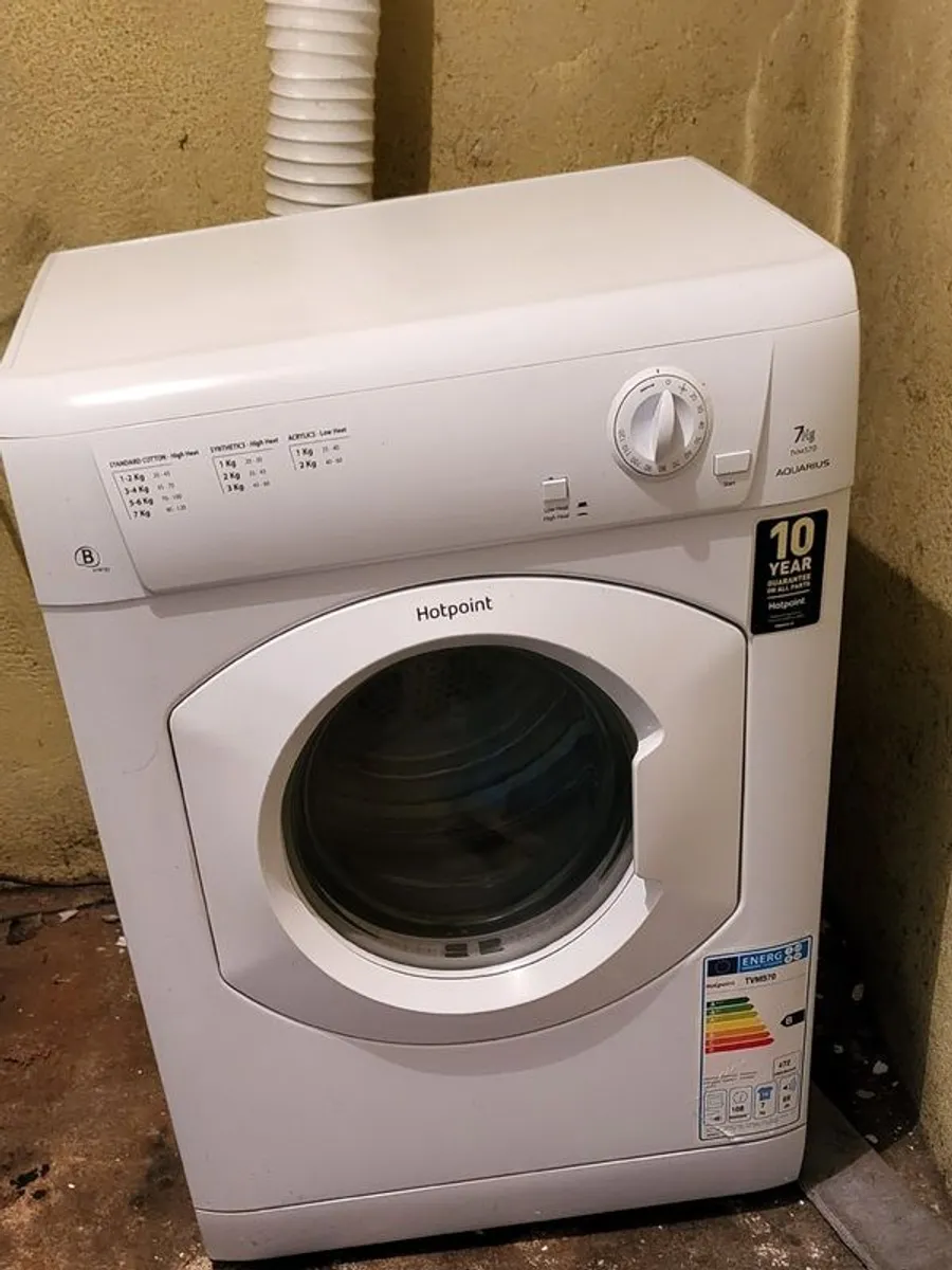Hotpoint 7kg Vented Dryer Swords Area. - Image 1