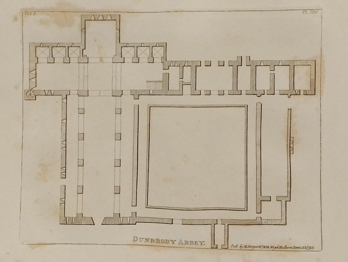 Dunbrody Abbey Antique Plan 1793 - Image 2