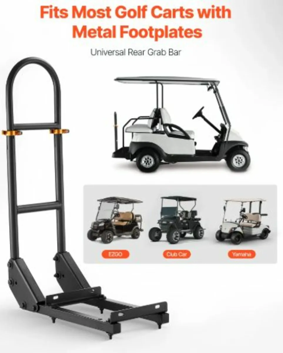 Golf Cart Grab Bar, 450 x 235 x905 mm, Compatible - Image 2