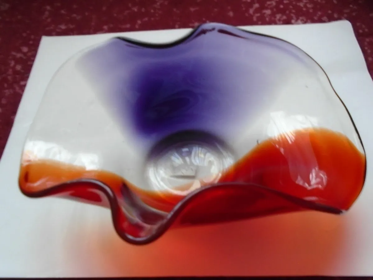 Coloured glass bowl, Home decor, Bowl - Image 1