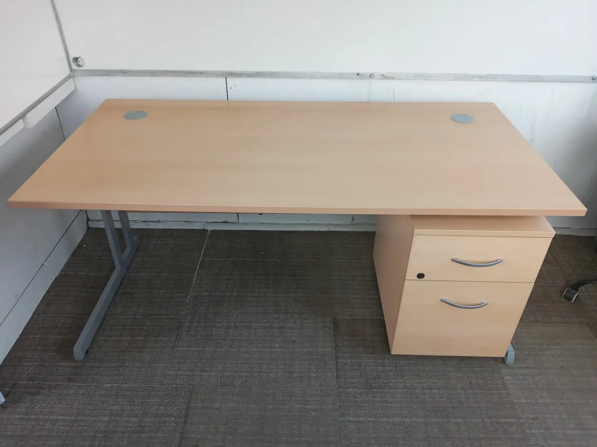 Delivery - Office Desk with Pedestal of Drawers - Image 1